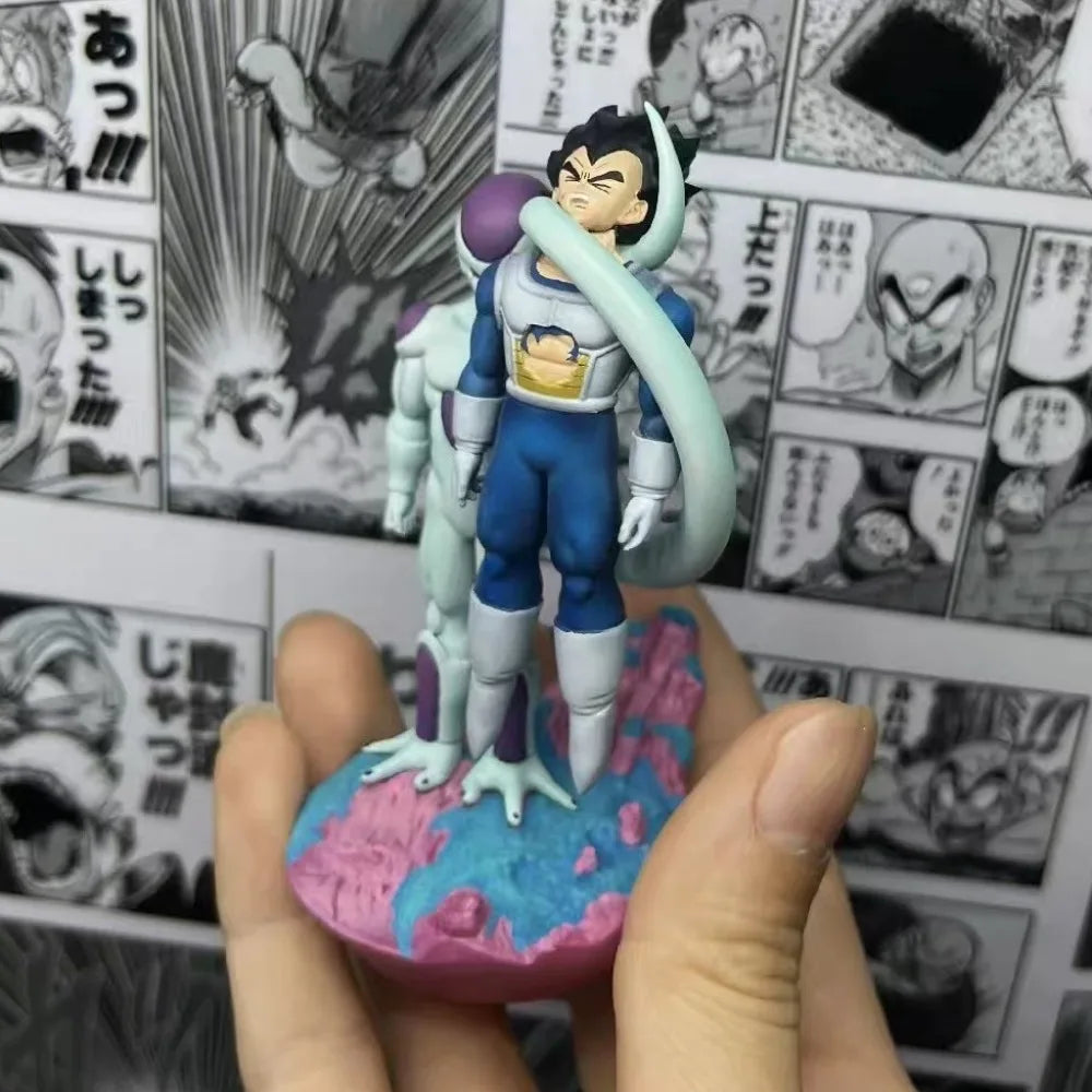 9,5 cm/3,74 Zoll Anime Dragon Ball Figur Frieza und Vegeta Actionfiguren PVC Statue Desktop Ornamen Sammlung Modell Spielzeug Geschenke