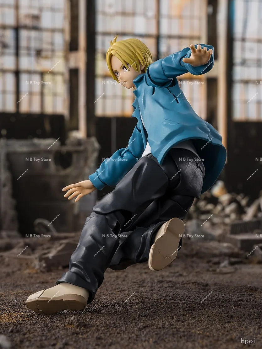 In Shock Original Box Bandai SHF SAKAMOTO DAYS SHIN ASAKURA Suit Figure Finished Model Kit  Anime Full Action Toy Gift for Kids