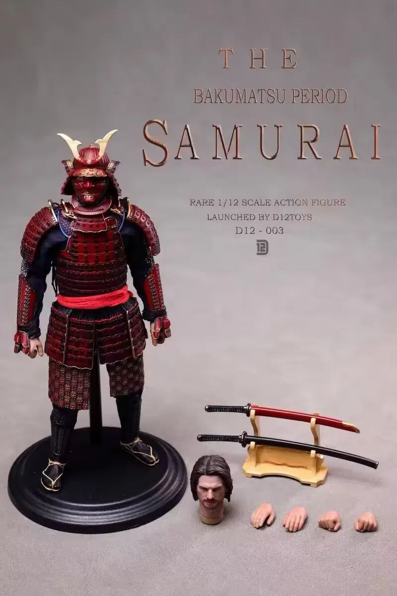 In Stock D12toys 1/12 Alloy Bakumatsu Tadayoshi Samurai D12003/04 Action Figure Original Model Ornament Collection Gifts Playset