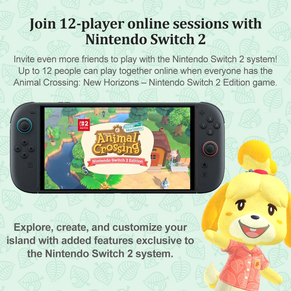 Animal Crossing New Horizons Nintendo Switch 2 Edition NS2 Juegos Games Deals Physical Game Card Support Multiplayer Online