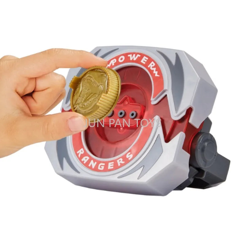 Original Mighty Morphin Power Rangers Re-Ignition Power Morpher with 5 Power Coins Kids Roleplay Boy Toys Lights Over 40+ Sounds