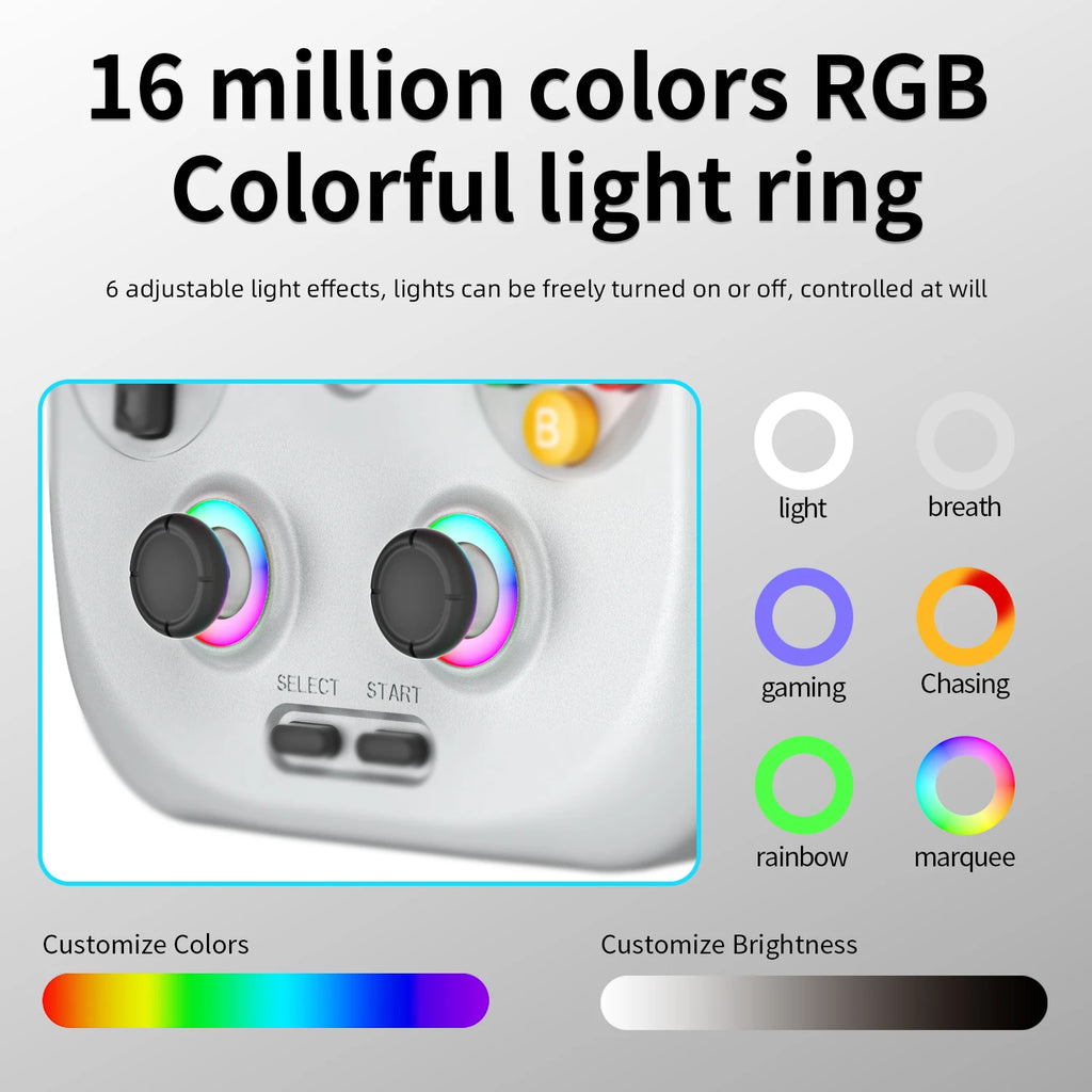 Anbernic RG406V Android 13 Handheld Game Console 4" HD IPS 8GB RAM 128GB Storage RGB Lighting Game Player 5500mAh Hall joystick