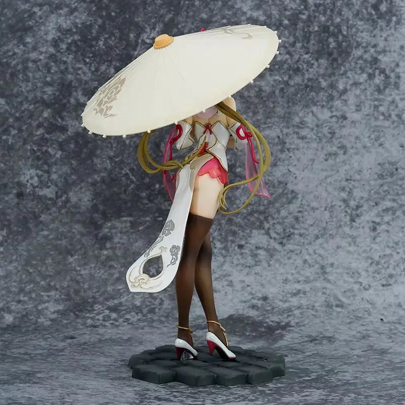 Honkai Impact 3 Figure Rita Rossweisse 25cm Sexy Black Silk Cheongsam Action Model Toy Doll for Collectors