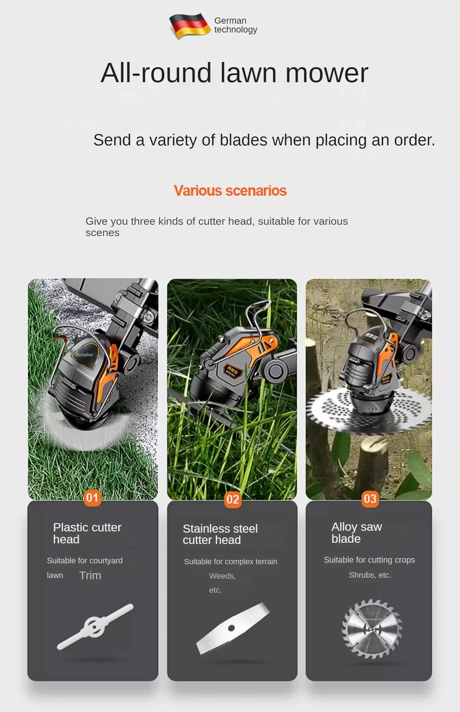 Lightweight and Efficient Grass Cutter for Home Garden A