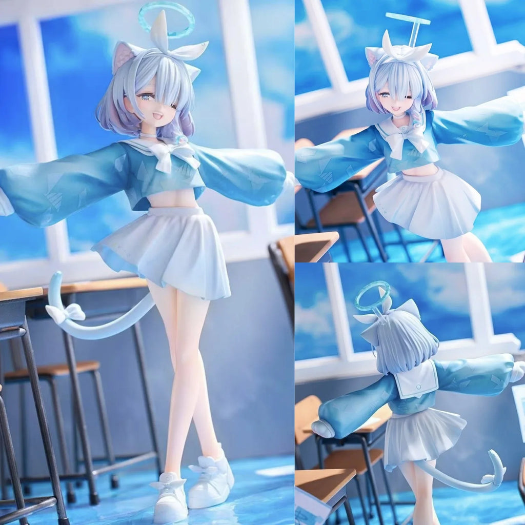 New Blue Archive Sailor Uniform Cute Arona Handmade Standing Anime Model Chassis Desktop Ornament For Boys Birthday Gift