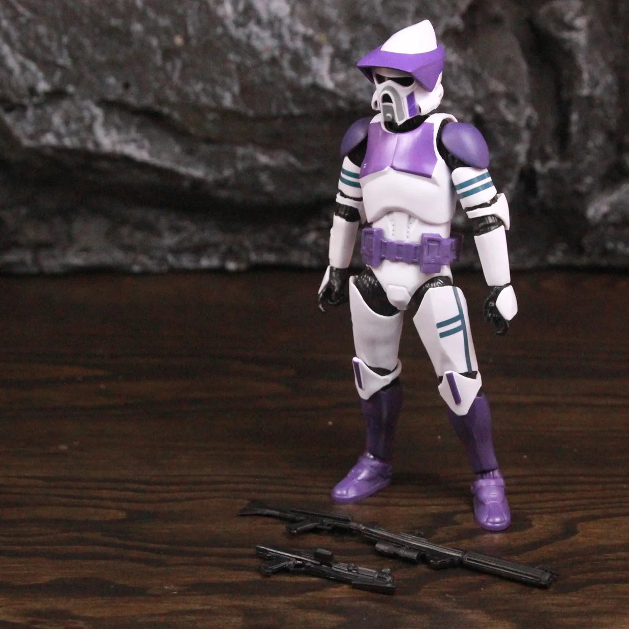 New Body 187th Legion Purple Phase II P2 ARF Trooper Rocket Team Leader 6" Action Figure Mace Windu Republic Grand Army Clone