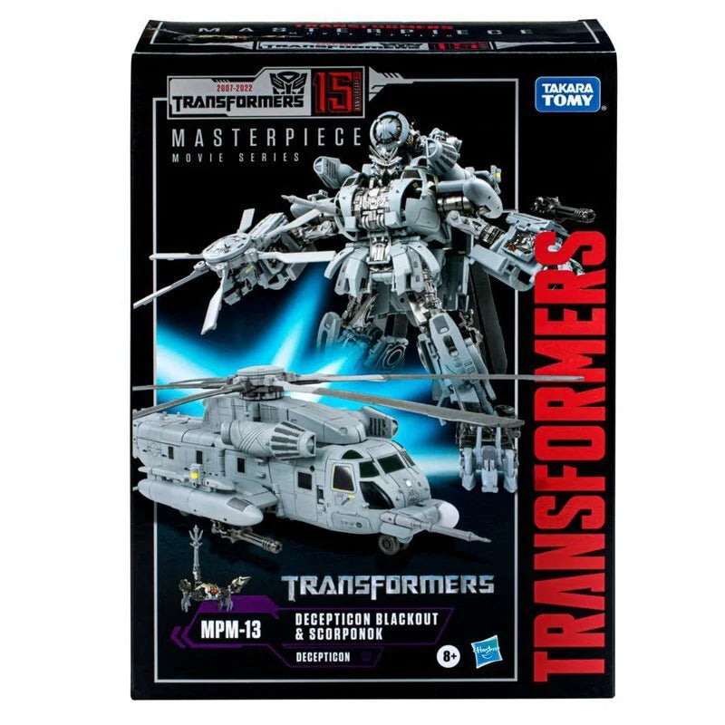 100% In Stock Original Hasbro Takara Tomy Masterpiece MPM13 MPM-13 Blackout Scolponock Action Figures Toys