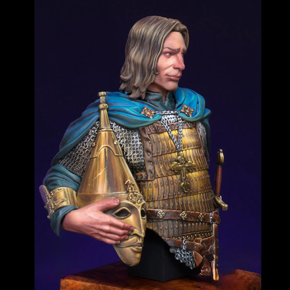 Resin Model figure Bust, 1/12 Ruthenian Nobleman, 1256, GK, historical themes, Unassembled and unpainted kit