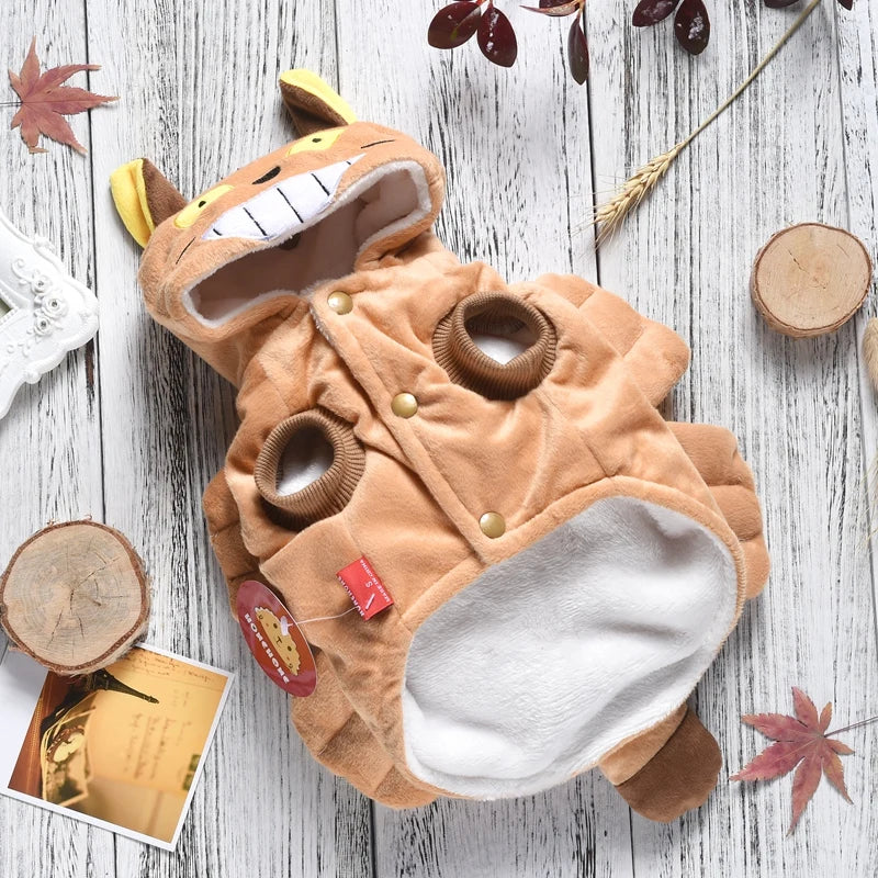 Fleece Halloween Clothes For Small Dog Winter Warm Sleeveless Dachshund Coat Jacket Hoodie XS XXL Funny Chihuahua Outfit Product