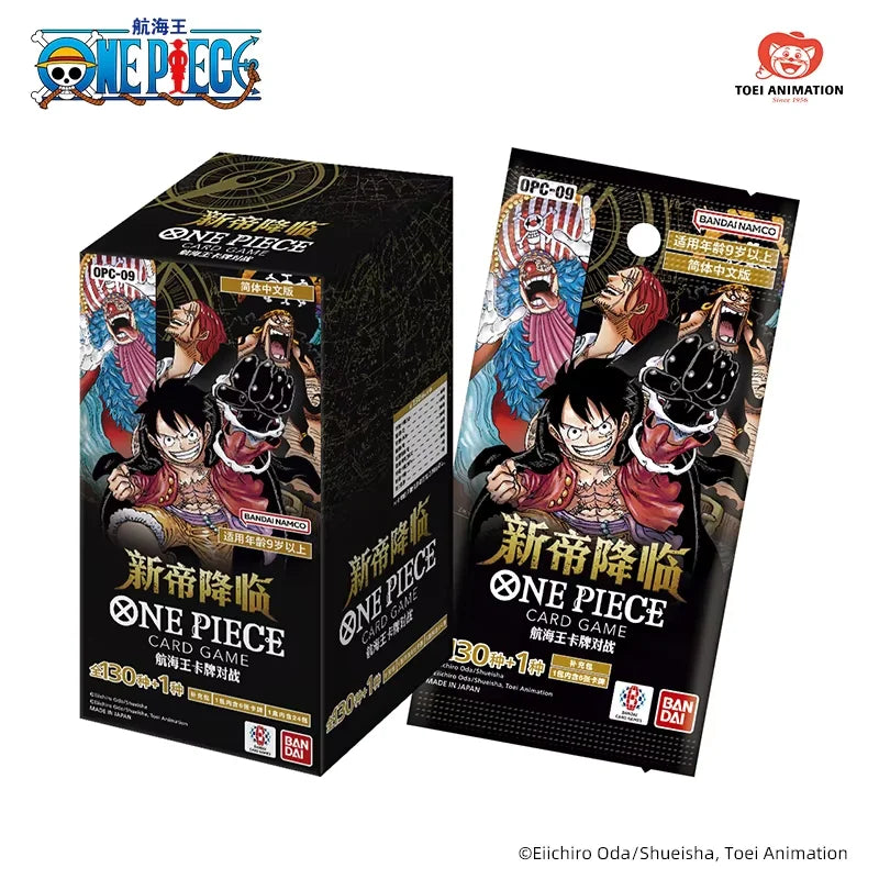 In Stock 2025 Bandai Genuine One Piece Opcg Tcg Game Card Chinese Version Op13 Carrying On His Will Collection Card Toys