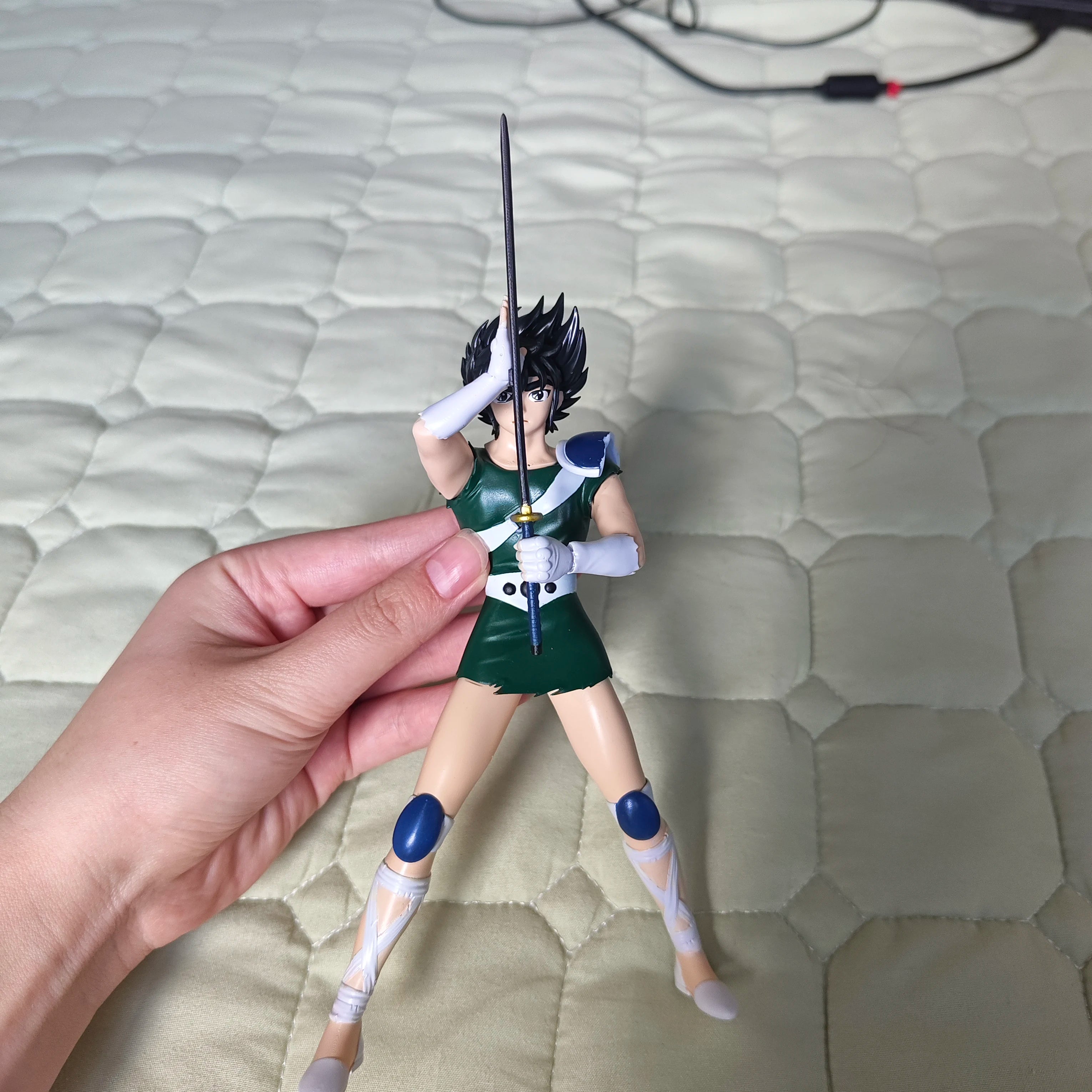 Saint Seiya - Seiya Casual Wear with Sword Resin Statue Model Collectible Figure Toy