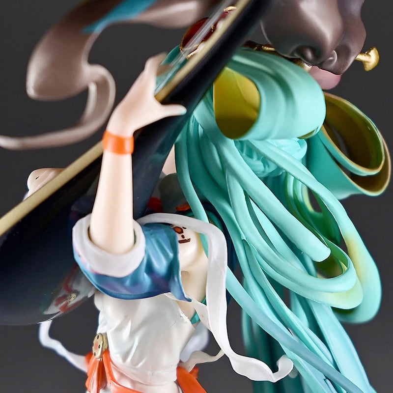 Hatsune Miku Anime Figure - 27cm Tall Elegant Kimono Statue, High Detail Collectible, Beautiful Display Model