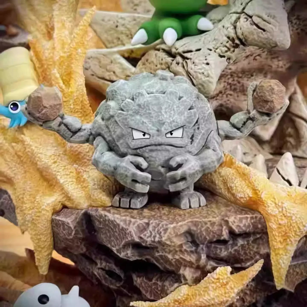New Tyranitar figure Anime Figures Sand Series Family Figurine Tyranitar Sandstorm Scene Pvc Stutue Collection Model Toys Gift