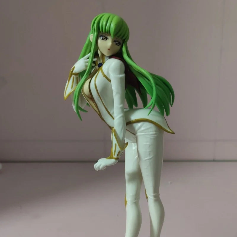 Bandai Original Genuine Banpresto Anime Code Geass Hangyaku No Lelouch C.C. EXQ Figure Pilot Suit 22cm Model Toy Figure In Stock