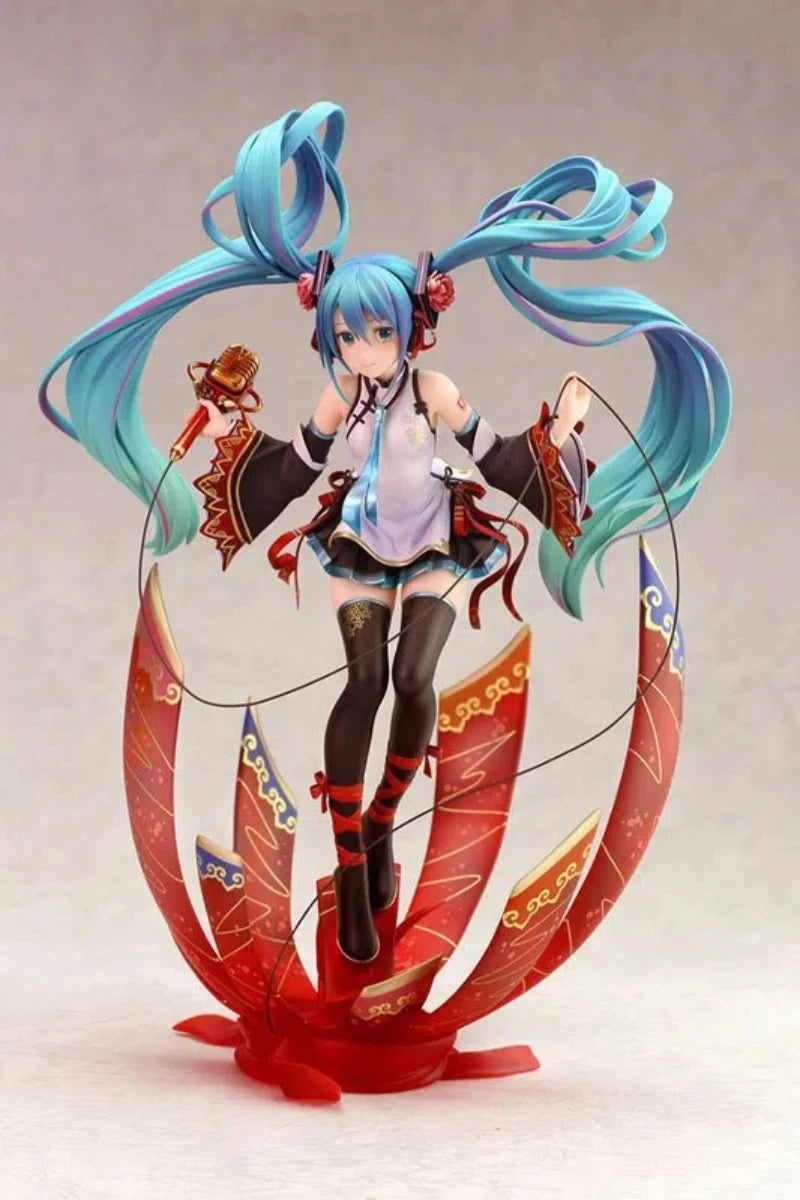 Concert Scene Hatsune Miku kawaii Standing posture Action Figure PVC Model statue Desk Decor Toys Doll Collection Gifts boxed