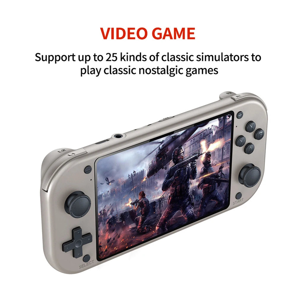 M17 Retro Game Handheld-Spielekonsole 4,3-Zoll-LCD-Bildschirm Emuelec-System Tragbarer Videospiel-Player Eingebautes Spiel 25 Emulatoren