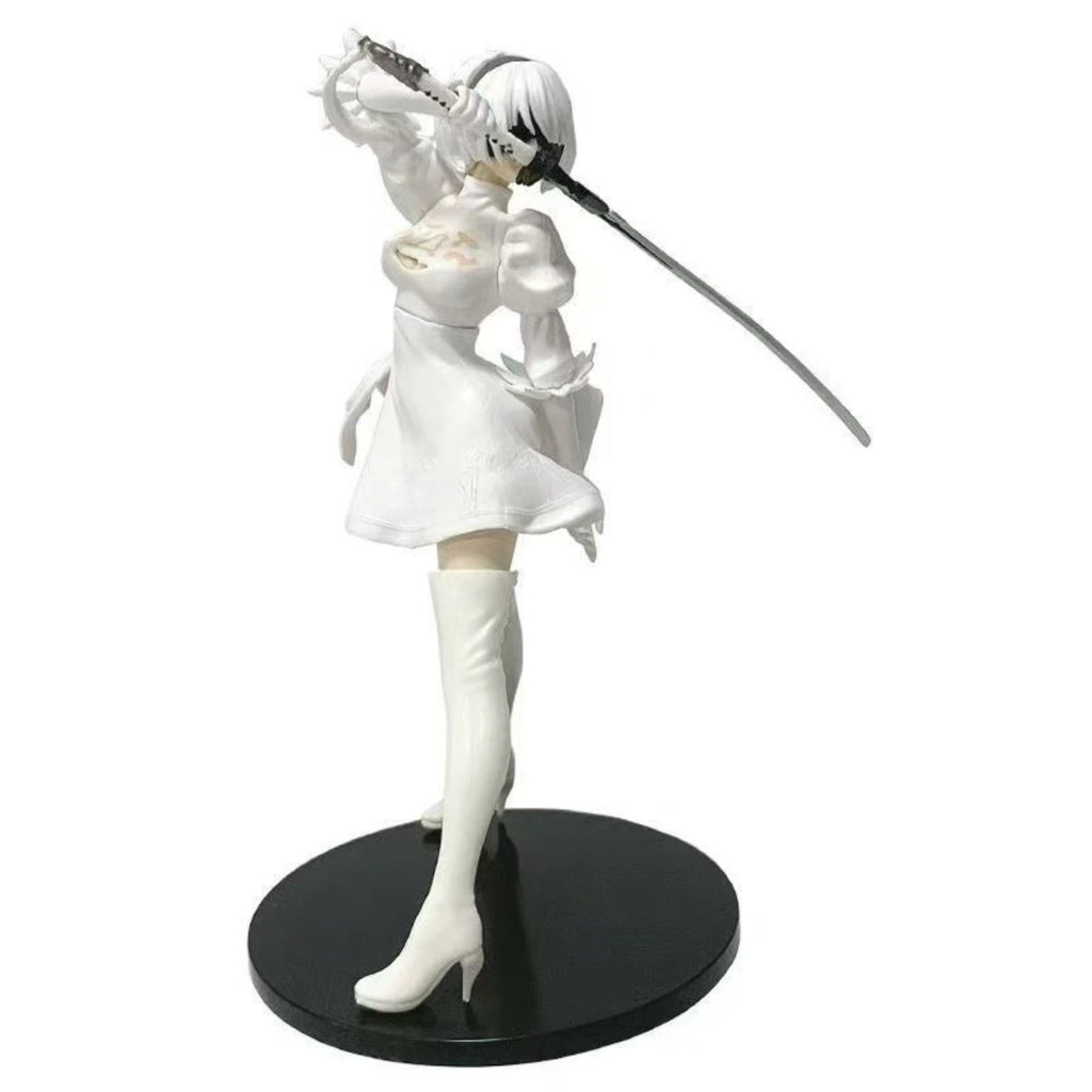18CM Аниме NieR: Automata - YoRHa No. 2 Type B - Версия 2.0 Премиум Чоконосе Модел Играчка Кукла Екшън Фигурка