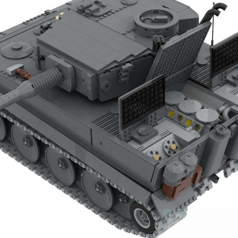 Germany Armed Forces Famous Tiger 1 Heavy Tank Model Building Blocks Advanced Military Vehicles Technology Bricks Kid Xmas Toys