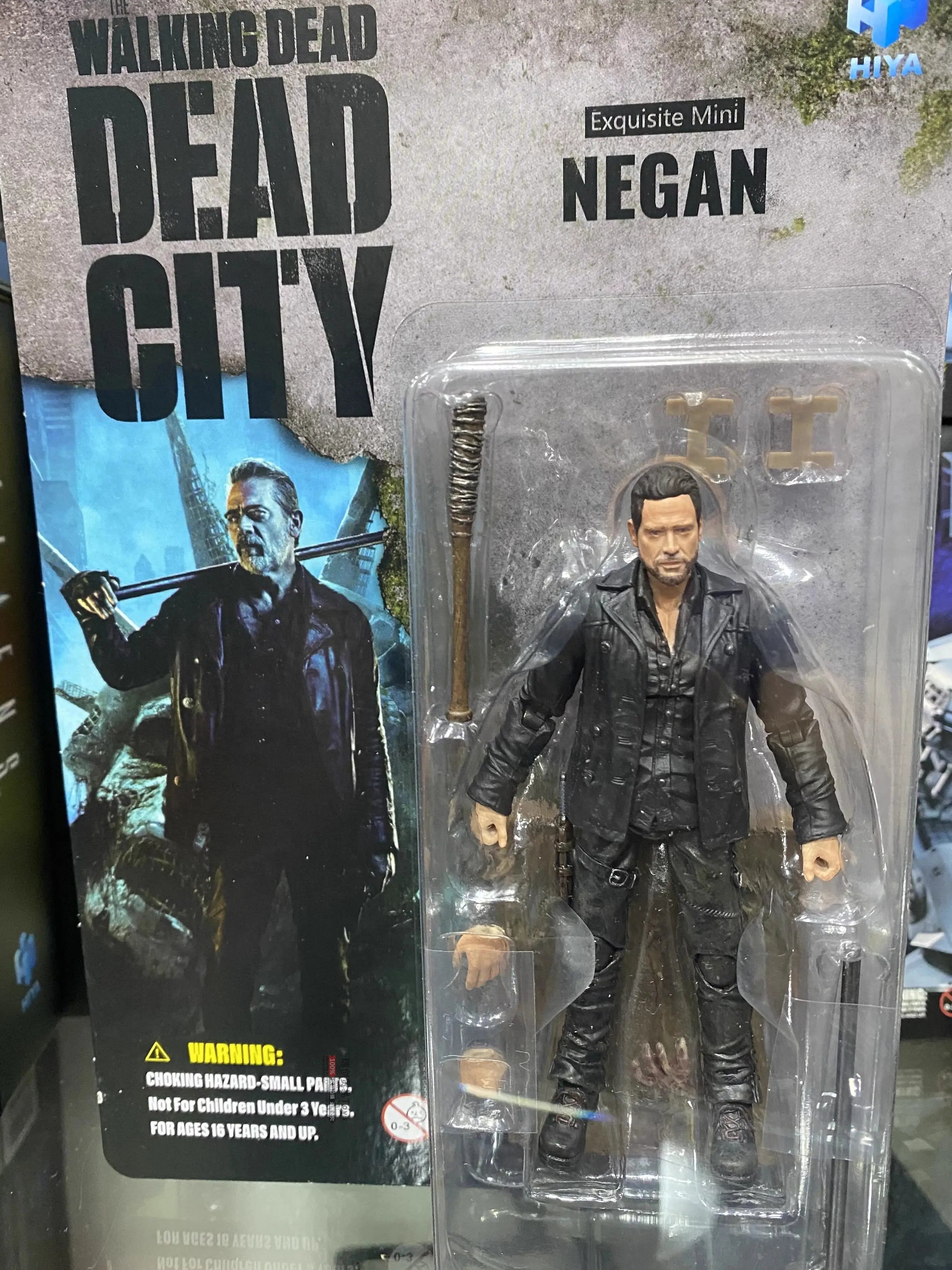 In Stock 1/18 Original HIYA 3.75inch Action Figure Exquisite Mini Series The Walking Dead Dead City Walker King Model Toy