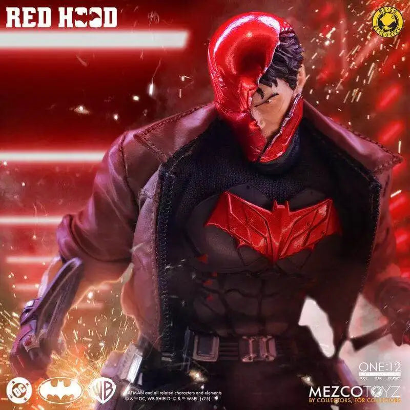 Brand New Original Mezco Toyz Red Hood 1:12 Limited Edition NYCC 2025 Jason Todd Batman Anime Action Figures Model Toy