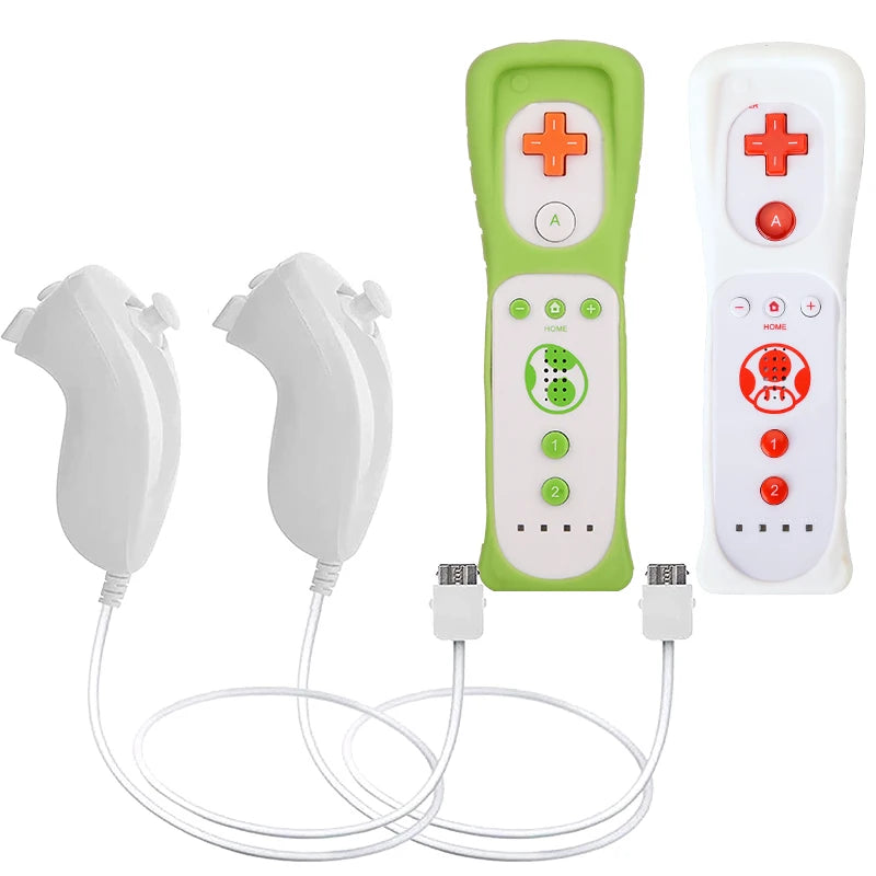 1pcs/2pcs Controller for Wii Remote Controller Gamepad Built-in Motion Plus Control For Wii/Wii U Console Wireless Game pad
