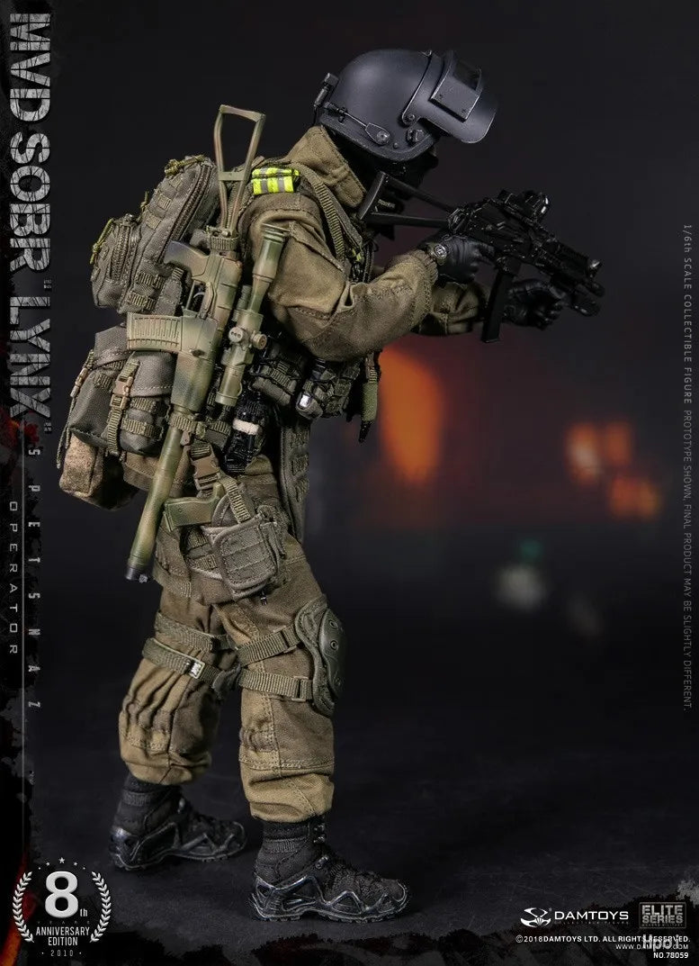 【MT】 DAMTOYS NO.78059 8th Anniversary Edition: RUSSIAN SPETSNAZ MVD SOBR LYNX 1/6 Action Figure Model Toys