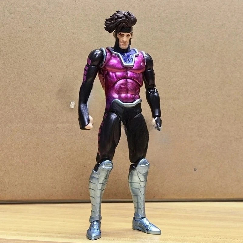 CT Toys X-Men Gambit Action Figure 17cm Movable PVC Collection COMIC Ver. Mafex 131 X Men Remy Etienne LeBeau Figurine Model Toy