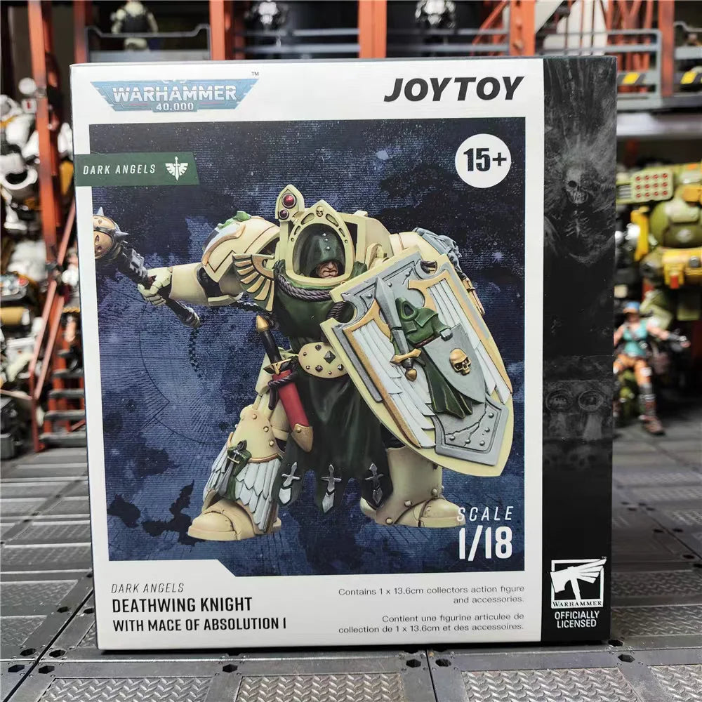 【JOYTOY】Warhammer 40K 1/18 Action Figure Dark Angel Deathwing Knight 3 Pieces Anime Military Model Toy Gift Collection
