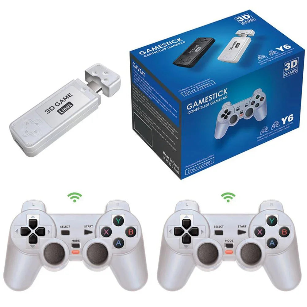 Y6/M8 Retro Game Console 4K HDMI-Compatible Output Low Latency GD10 TV Game Stick Dual Handle Portable Home Game Console for GBA