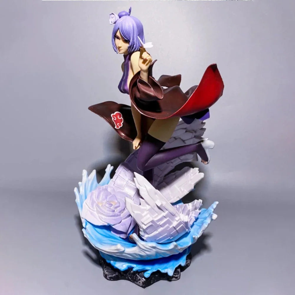 28.5cm Anime Naruto Figure YOMI Konan Action Figure Sexy Girl Statue Pvc Model Kawaii Collectible Home Decoration Boys Gifts