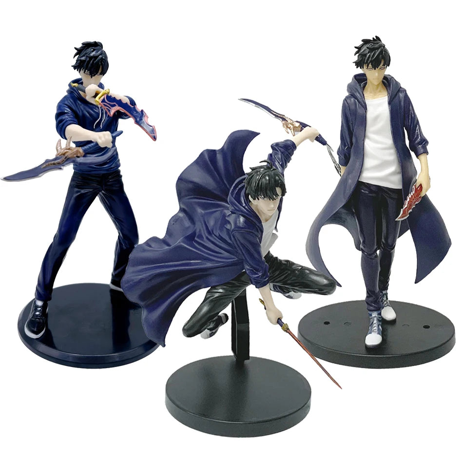 In Stock Solo Leveling (Anime Version) Figure Sung Jinwoo Action Figure 21cm PVC Collect Model Figure Display Anime Merchandise