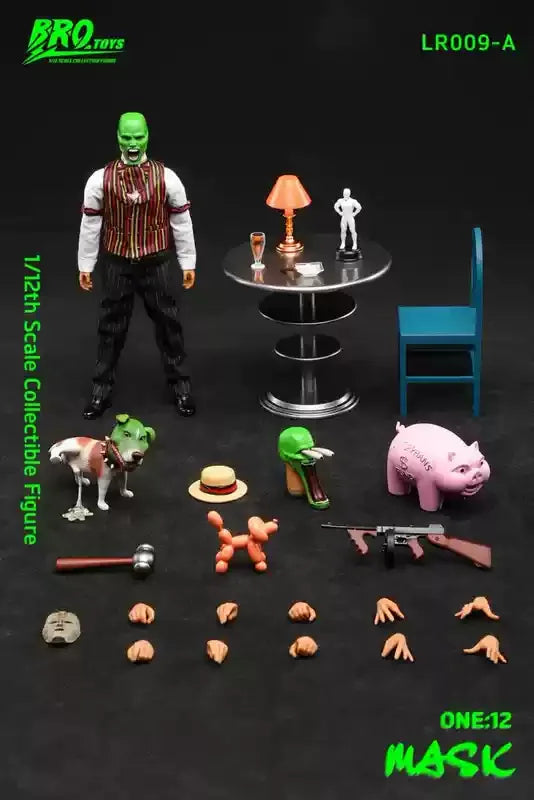 Hot Action Figure The Mask 1/12 Scale Lr009a Lr009b Jim Carrey Character Movable Model Collectible Toy Gift For Fans Ornament