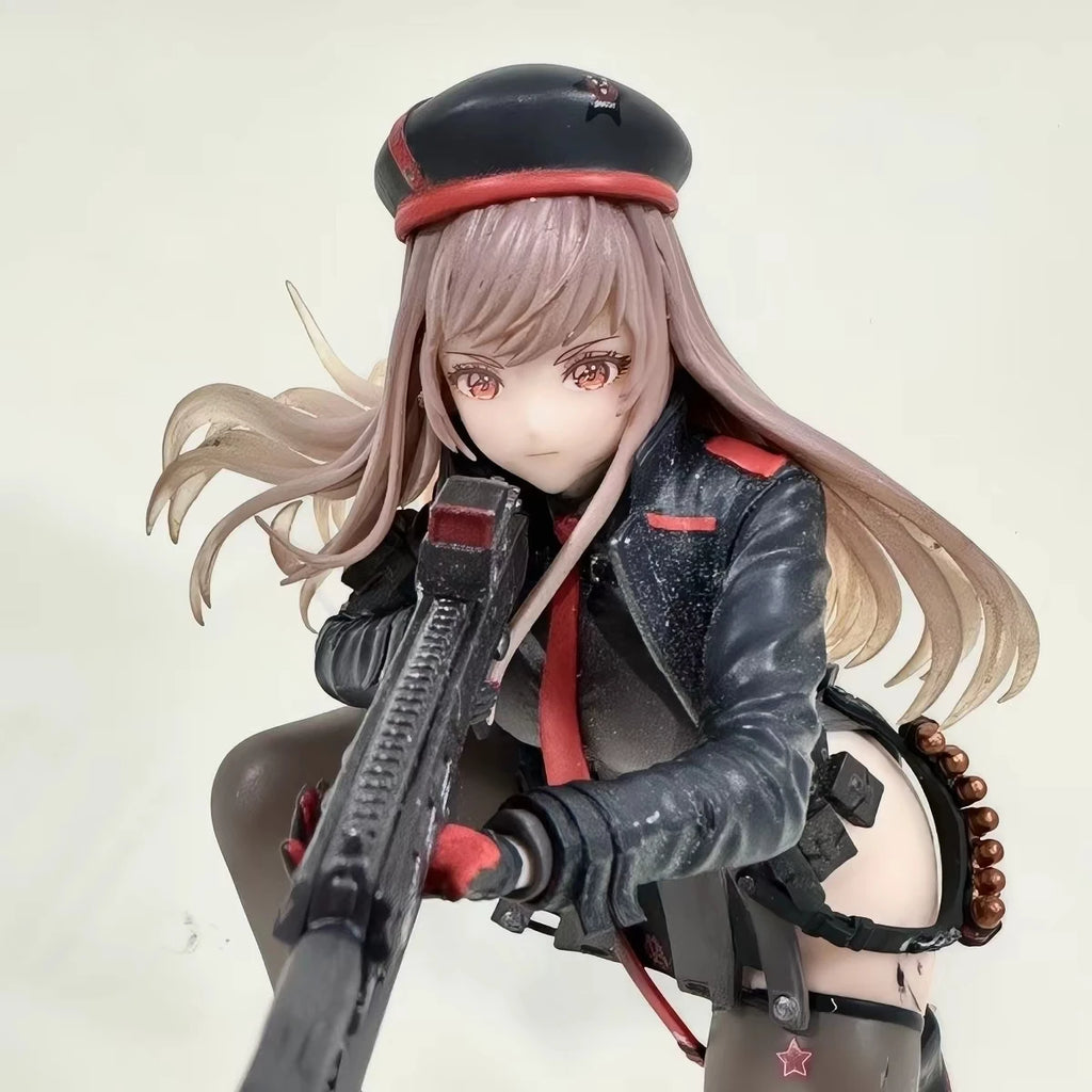 Nikke: Goddess of Victory Rapi Figure Pink Hair Military Outfit Snow Scene 12cm Sexy Maid Movable PVC Swimsuit Favorite Toy Gift