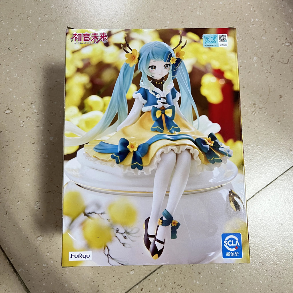 Original BANDAI FuRyu Hatsune Miku 2025 Noodle Stopper Anime Figure Toys PVC Model Collection Action Figurine Doll