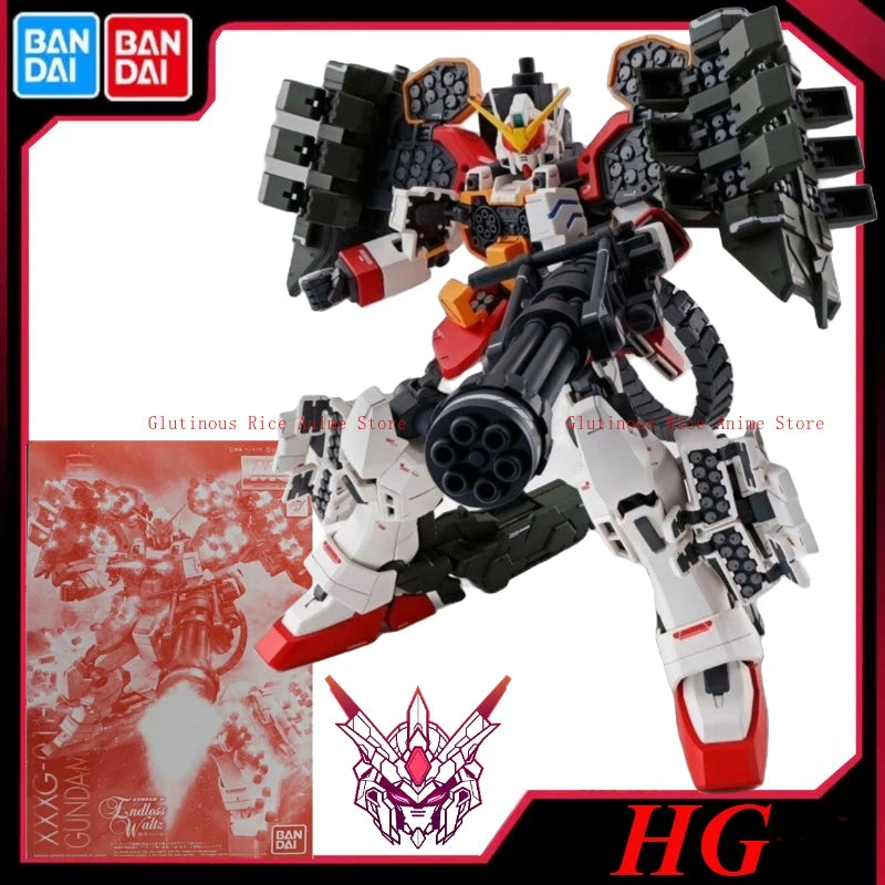 In stock Bandai Gundam MG XXXG-01H HEAVYARMS EW 1/100 Prototype Kit Action Anime Assembly Decorative Art Model