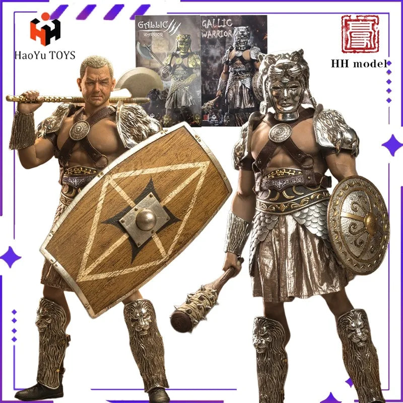 HHMODEL X HAOYUTOYS Original 1/6 Hunting Ground Fighter Gaulish Warrior Finished Product Mobile Doll Soldier Model Toy Gift