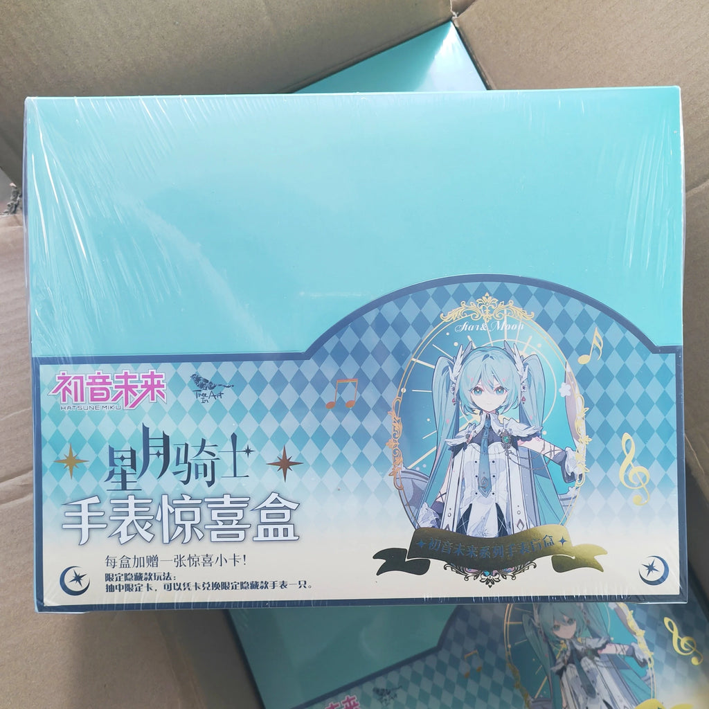 Authentic Hatsune Miku Anime Star Moon Knight Serie Watch Blind Box Gift For Birthday Surprised  Kawaii Timepiece Collection