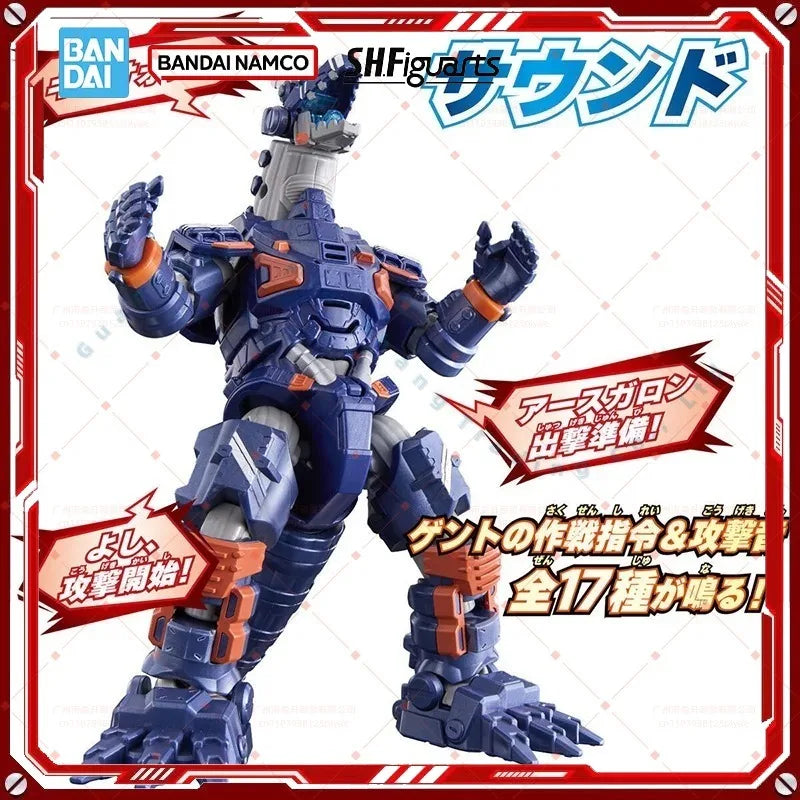 Bandai Original Package In shock SHF Ultraman BLAZAR EARTH GARON Figure Finished Model KIT Anime full Action Toy Gift for kids
