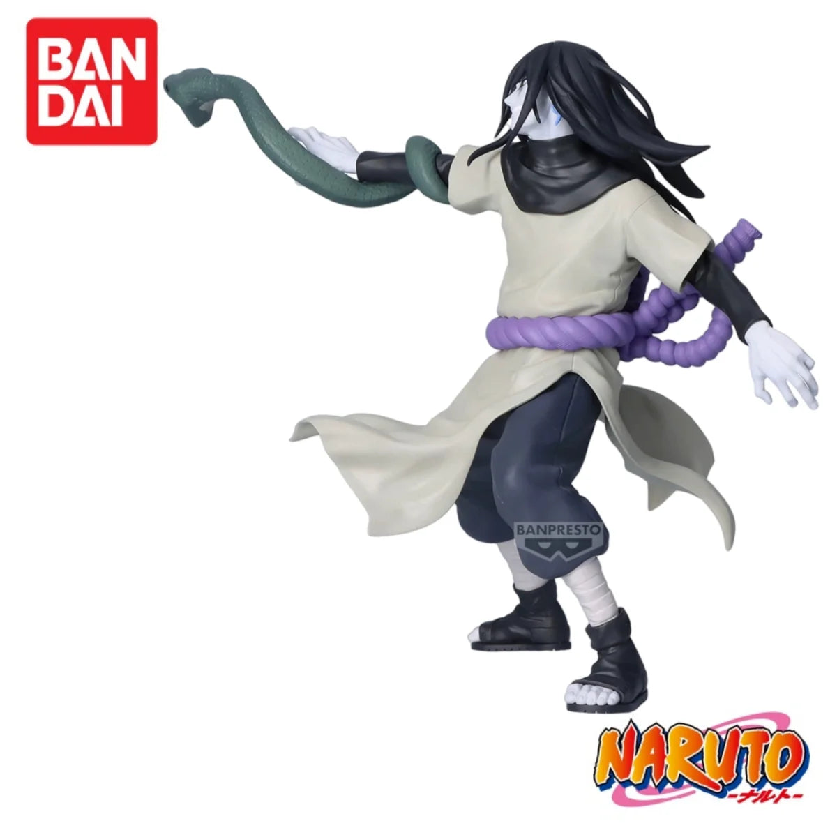 In Stock 100% Original Bandai Banpresto Naruto Vibration Stars Orochimaru Anime Figures Action Figure Model Toys Christmas Gifts