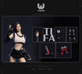 WTOYS 1/6 Scale Female Soldier Tifa Hair Transplant Movable Eye Head Carving Clothing Set Model Toy Accessories In Stock