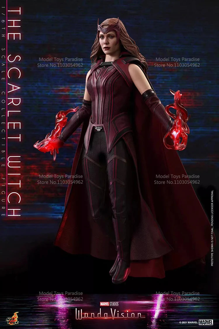 Original HOTTOYS HT TMS036 1/6 Collectible Toys Scarlet Witch 4.0 Super Hero Wanda Woman Soldier 12'' Action Figure Model Gifts