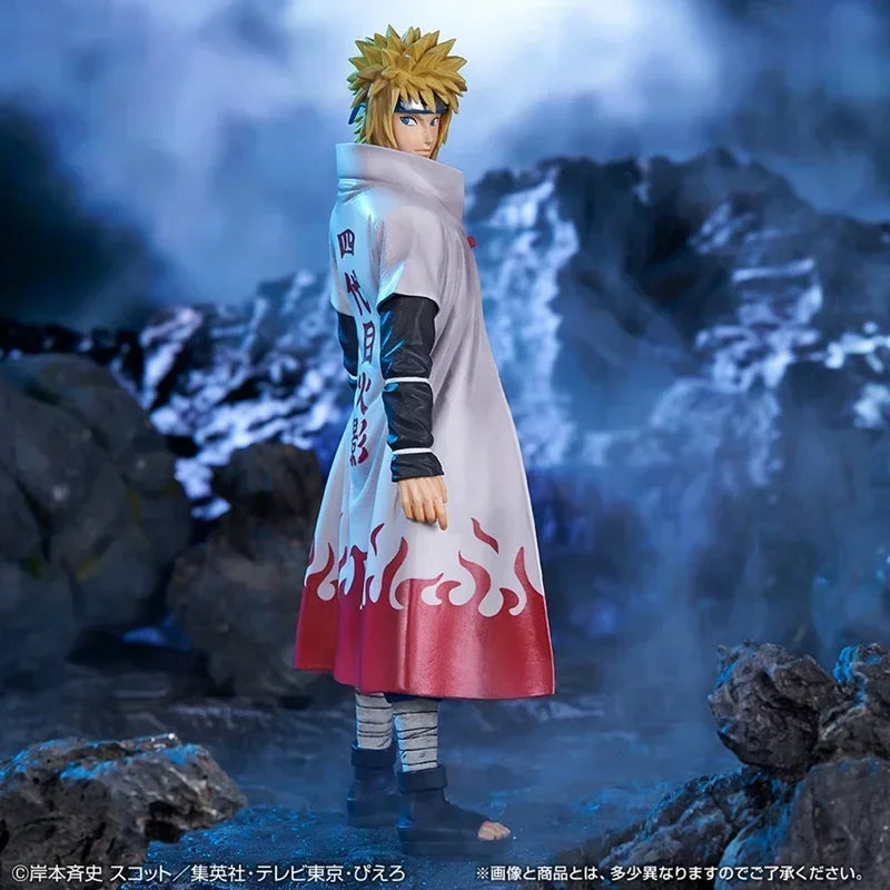 20 см Bandai Naruto аниме фигура Shippuden Uchiha Sasuke Hatake Kakashi Namikaze Minato Колекция фигурки Модели Играчки Подаръци