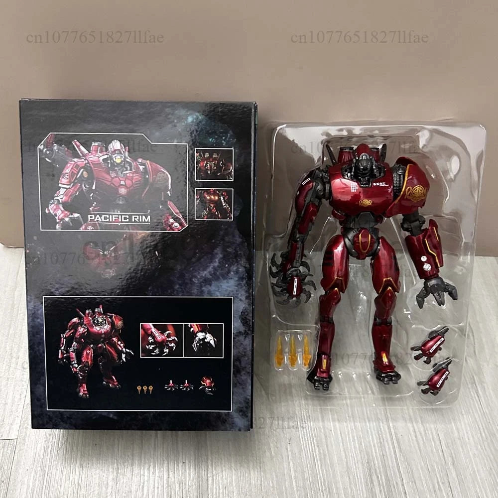 NECA Figure Pacific Rim Figure LED Red Tramp Japanese Mecha Gipsy Danger Obsidian Fury The Eureka Raiders Armour Room Decor Gift