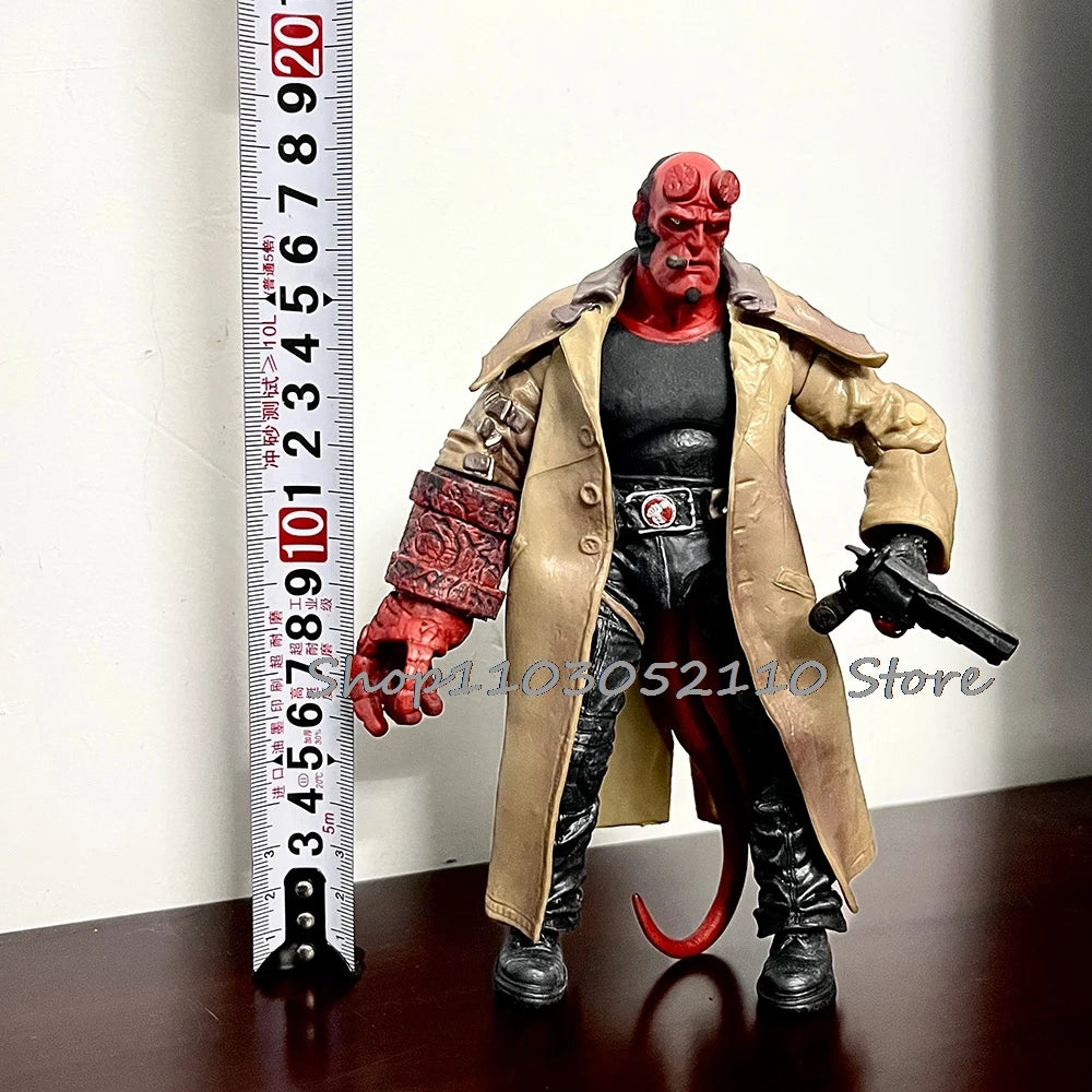Hellboy Figure Anime Trenchcoat Variant Hellboy Samaritan  PVC Figure Model Toy Doll Christmas Gift