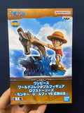 Original Bandai ONE PIECE WCF LOG STORIES Luffy Nami Eneru Anime Action Figures Model WCF desktop Ornaments Gift Decorations