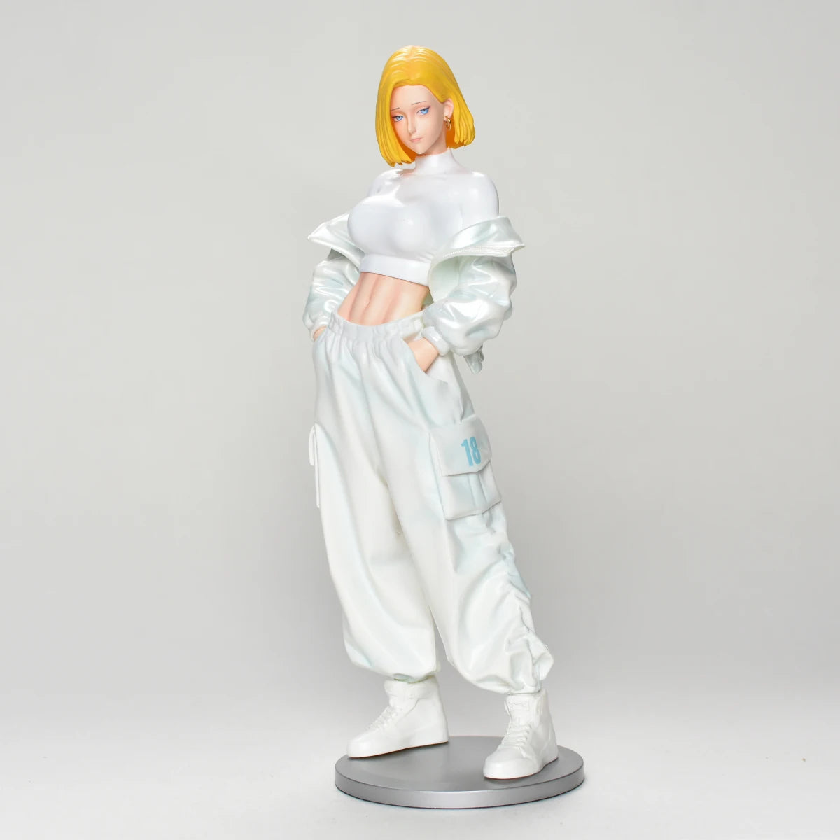26.5cm/10.43in Anime Dragon Ball Z Android 18 Figure Android 18 Action Figure Collectible Statue Model Toy Gift