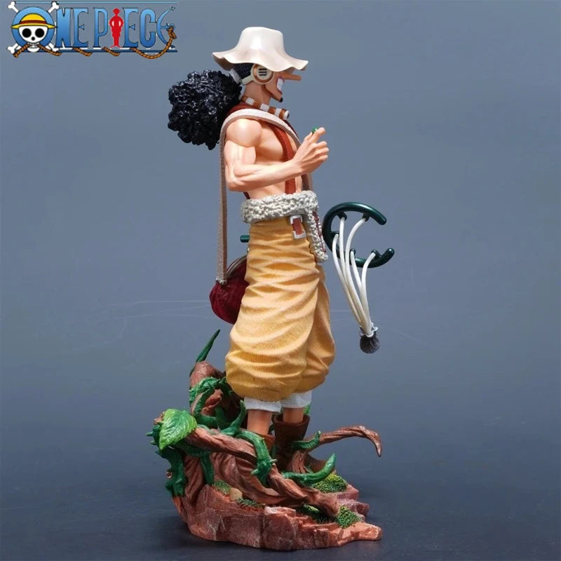 25cm/9.8in Anime Figure One Piece Figure Usopp Figure Luffy PVC Statue Collectible Model Toys Gifts