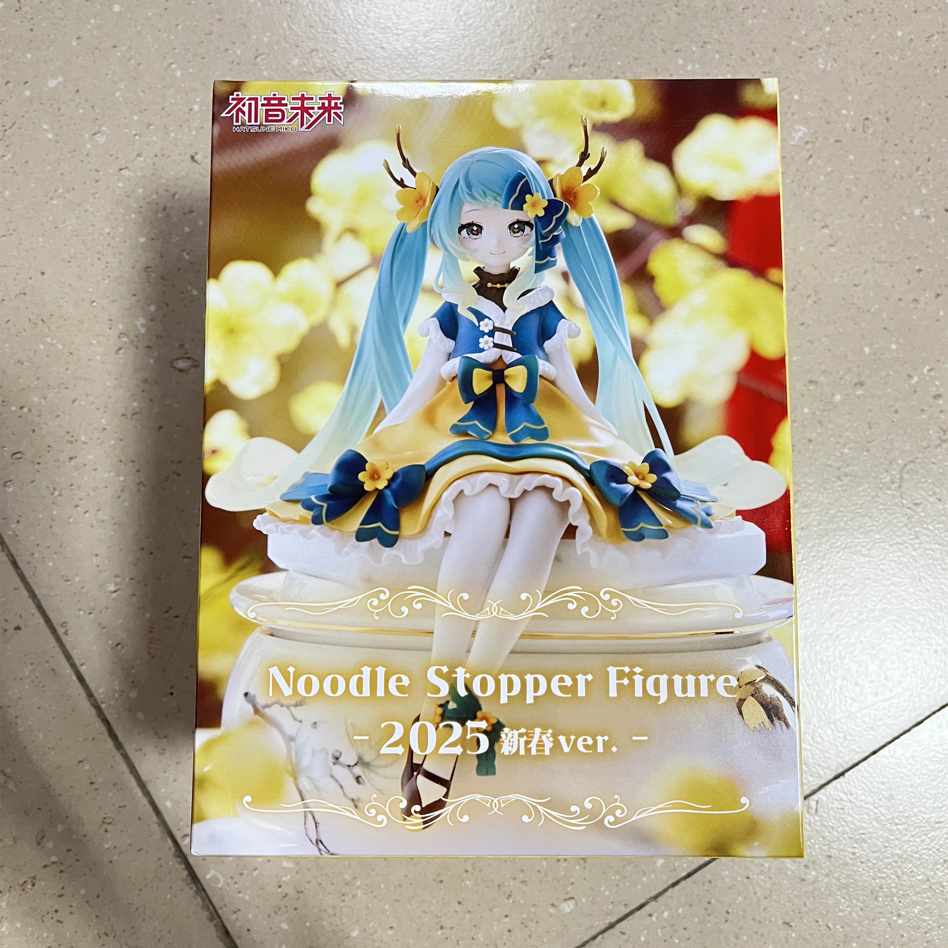 Original BANDAI FuRyu Hatsune Miku 2025 Noodle Stopper Anime Figure Toys PVC Model Collection Action Figurine Doll