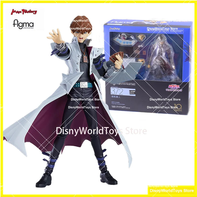 100% Original Figma 372 Yu Gi Oh Duel Monsters Seto Kaiba In Stock Anime Action Collection Figures Model Toys