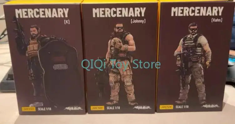 1/18 JOYTOY Mercenary Johnny Kahn Old K Hardcore Cool Play 3.75-inch Soldier Three-person Set SSWW2